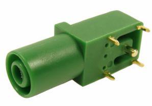 RS PRO Green Female Banana Socket, 4 mm Connector, Solder Termination, 24A, 1000V, Gold Plating
