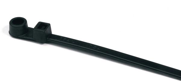 HellermannTyton Cable Tie, Releasable, 395mm x 7.6 mm, Black Polyamide 6.6 (PA66), Pk-50