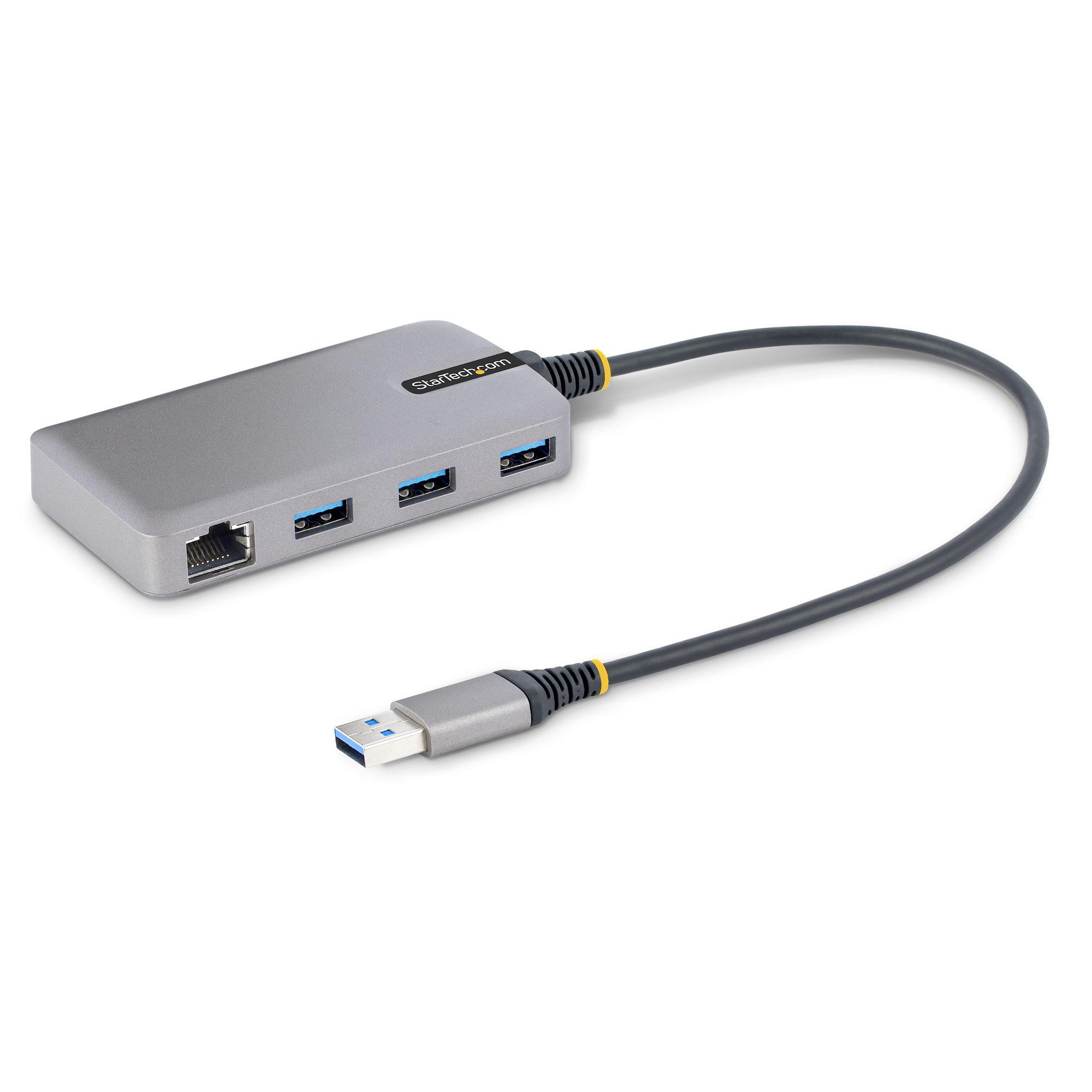 StarTech.com 3 Port USB 3.0 USB A  Hub, USB Bus Powered, 16.5 x 2.0 x 0.6in