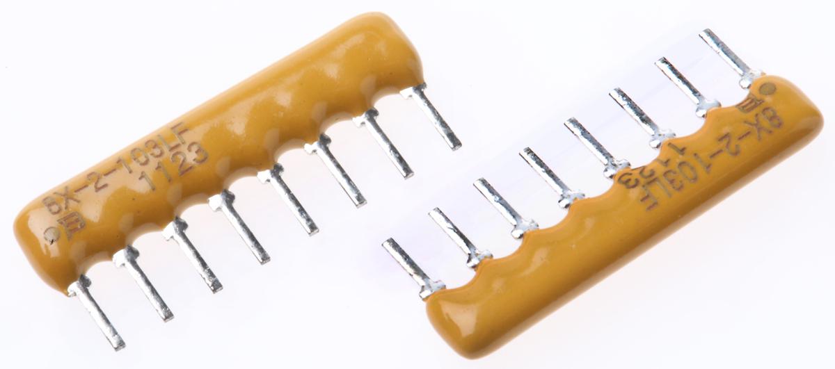Bourns, 4600X 10kΩ ±2% Isolated Resistor Array, 4 Resistors, 1W total, SIP, Through Hole