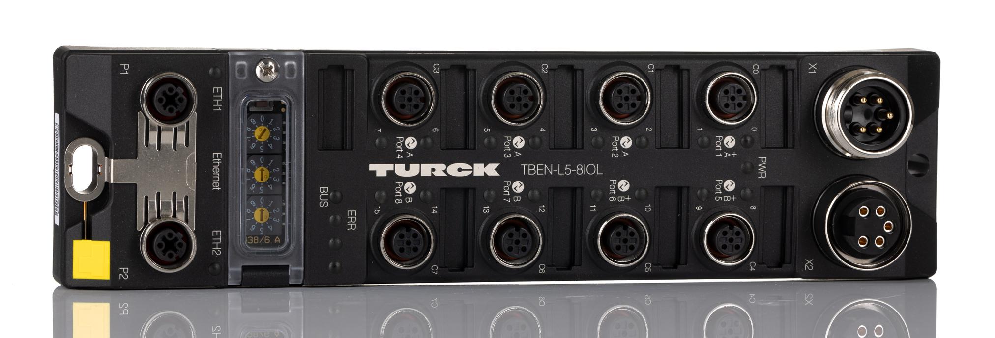 Turck TBEN-L Series I/O module, M12 4-pin, 5 way, 2 port