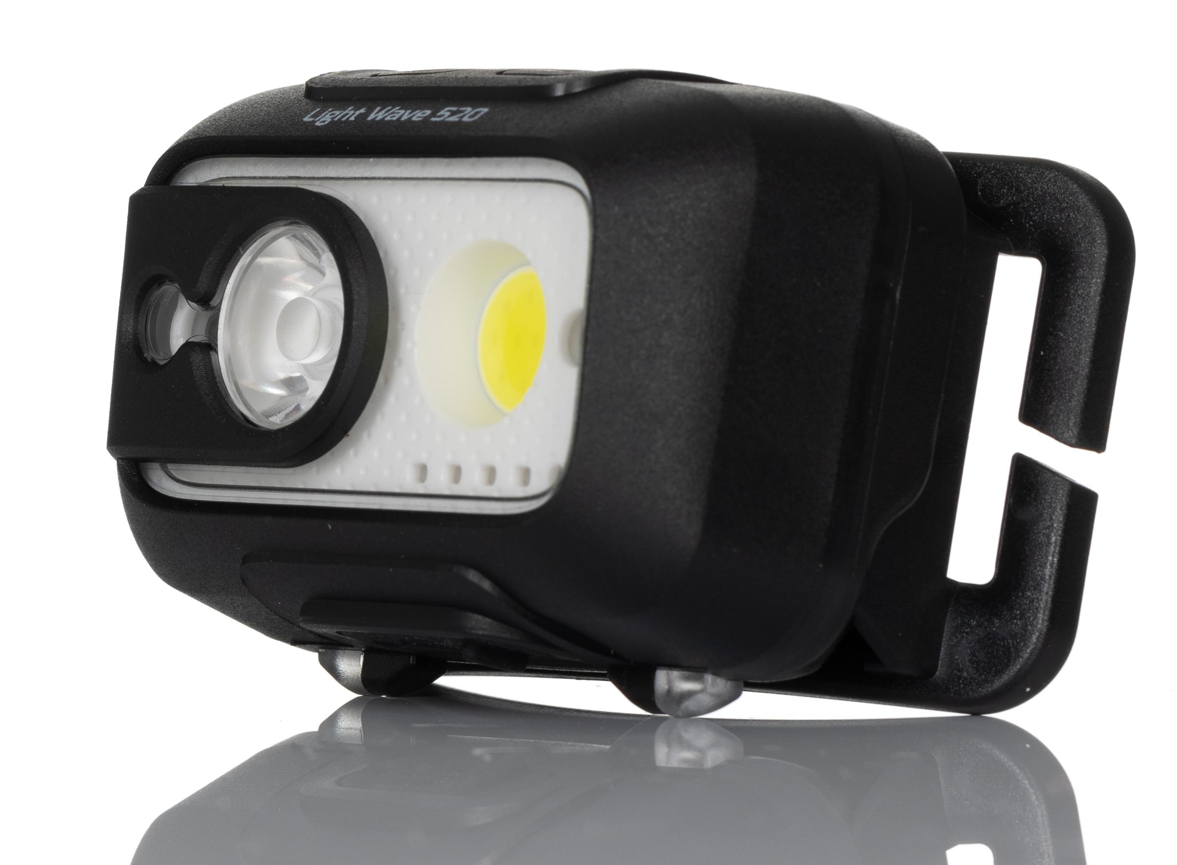 Nightsearcher Spot and Flood Beam NSHTLIGHTWAVE520 Head Torch 520 lm, 140 m Range