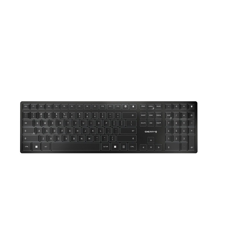 Cherry CHERRY KW 9100 SLIM Wireless USB, Wireless Keyboard, Qwerty EU, Black