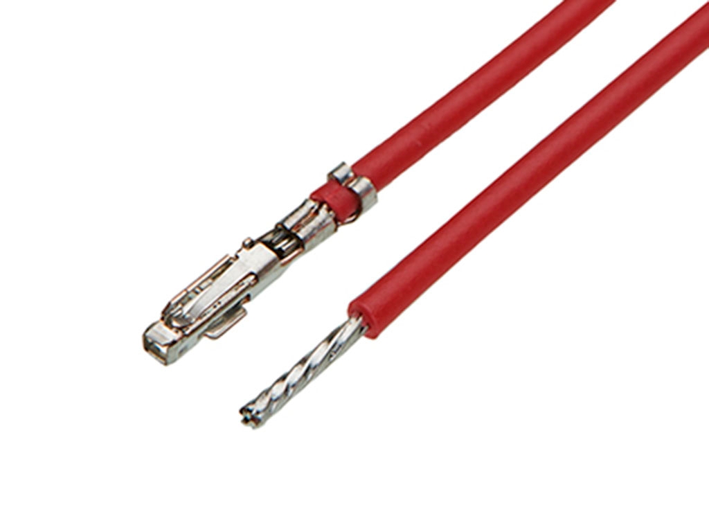 Molex Female iGrid to Pigtail Crimped Wire, 450mm, 22AWG, Red