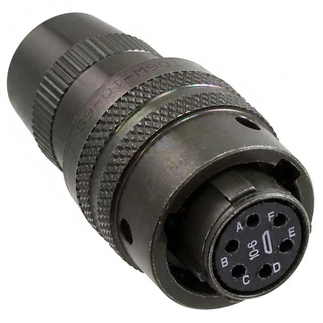 Amphenol Socapex, PT, Copper Alloy 6 Way Cable Mount MIL Spec Circular Connector PlugGreen, Socket Contacts,Shell Size