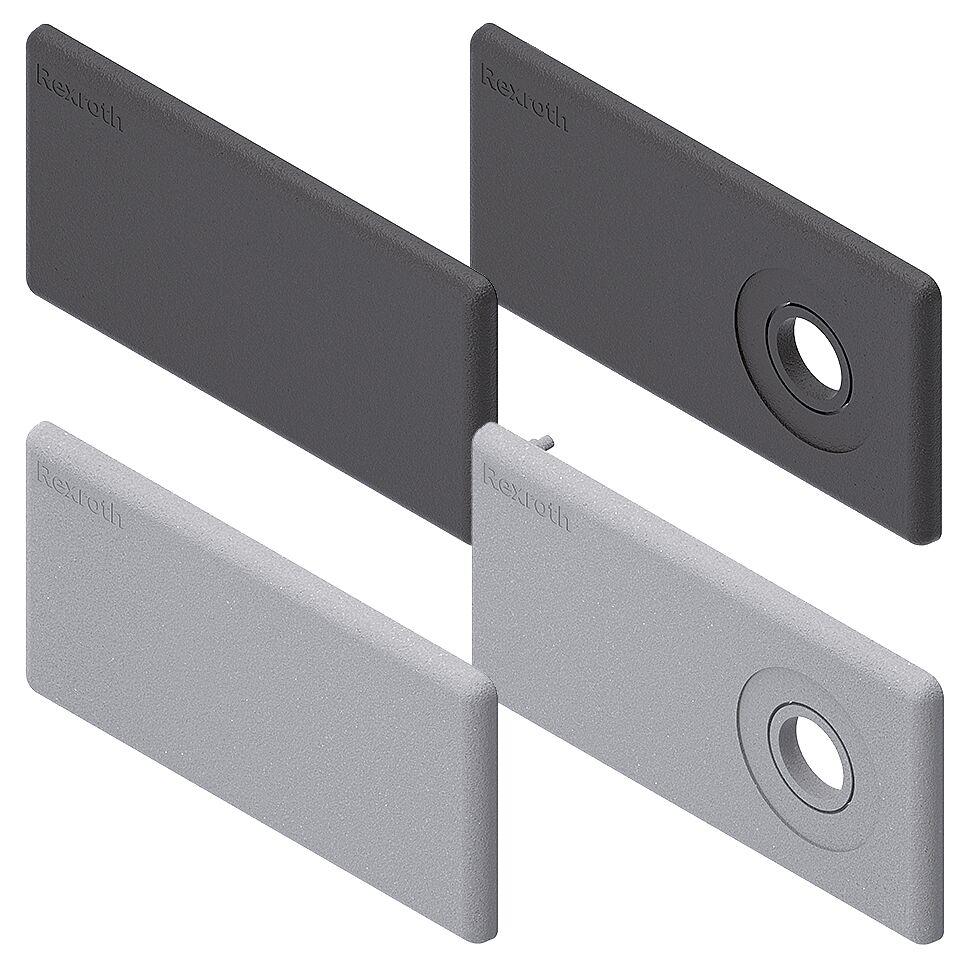 Bosch Rexroth Grey PP Cover Cap, 45 x 90 Strut Profile, 10mm Groove