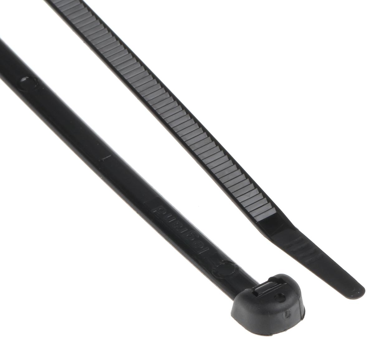 Legrand Cable Tie, 180mm x 4.6 mm, Black Nylon, Pk-100