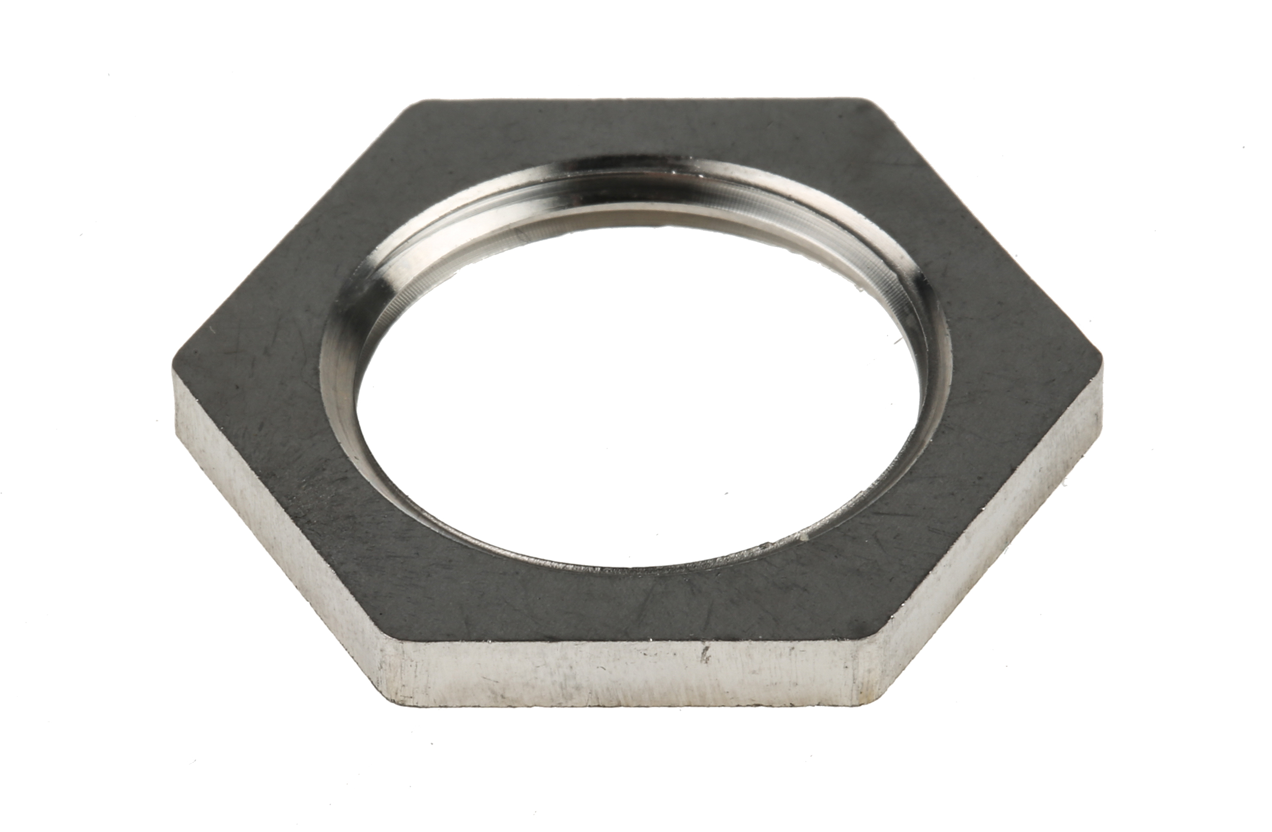 RS PRO Silver 316 Stainless Steel Cable Gland Locknut, M20 Thread, IP66, IP67