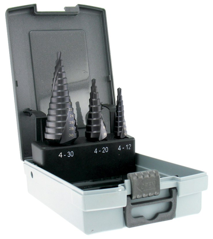 Tivoly 3-Piece for Steel, 30mm Max, 4mm Min, HSS Bits
