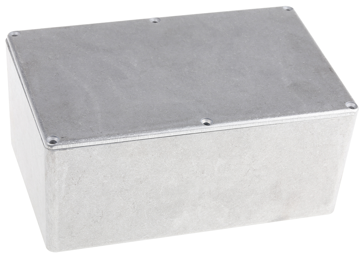 Hammond 1590 Series Natural Die Cast Aluminium Enclosure, IP54, Natural Lid, 188 x 120 x 82mm