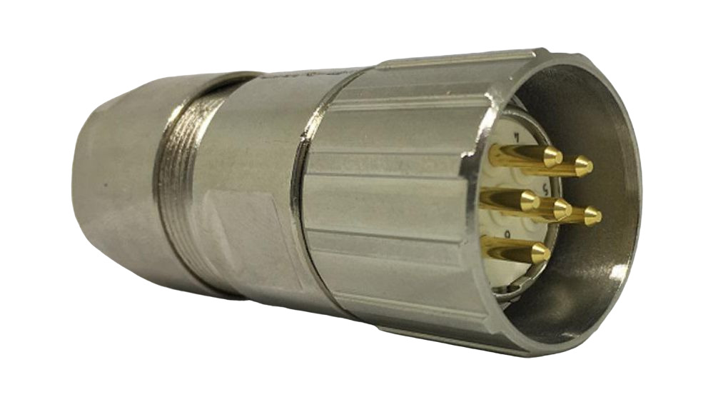Hummel Industrial Circular Connector, 6 Contacts, Cable, M23 Connector, Plug, Male, IP67, 7101 Series
