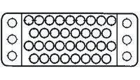 TE Connectivity, M Female Connector Housing, 3.81mm Pitch, 75 Way, 6 Row