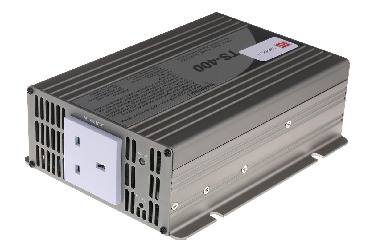 Mean Well TS-400-212D, 400W DC-AC Car Power Inverter, 10.5 → 15V dc / 230V ac