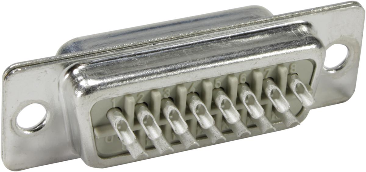 HARTING SV TSDC 15 Way Panel Mount D-sub Connector Plug