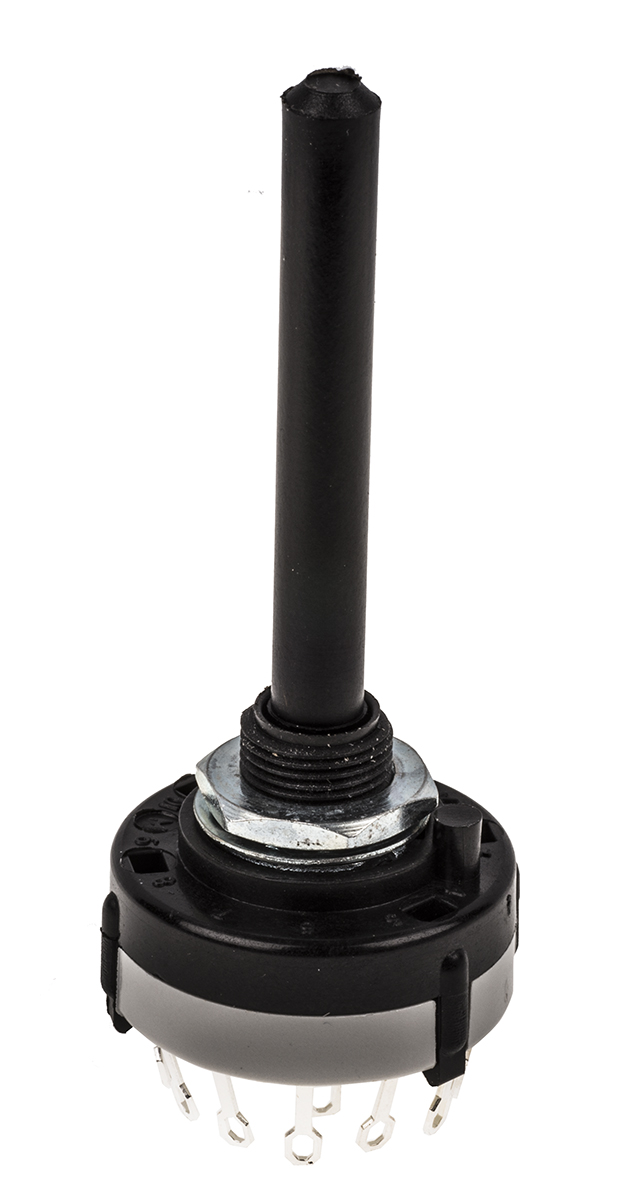 Lorlin, 4 Position 3PST Rotary Switch, 150 mA@ 250 V ac, Solder Tab