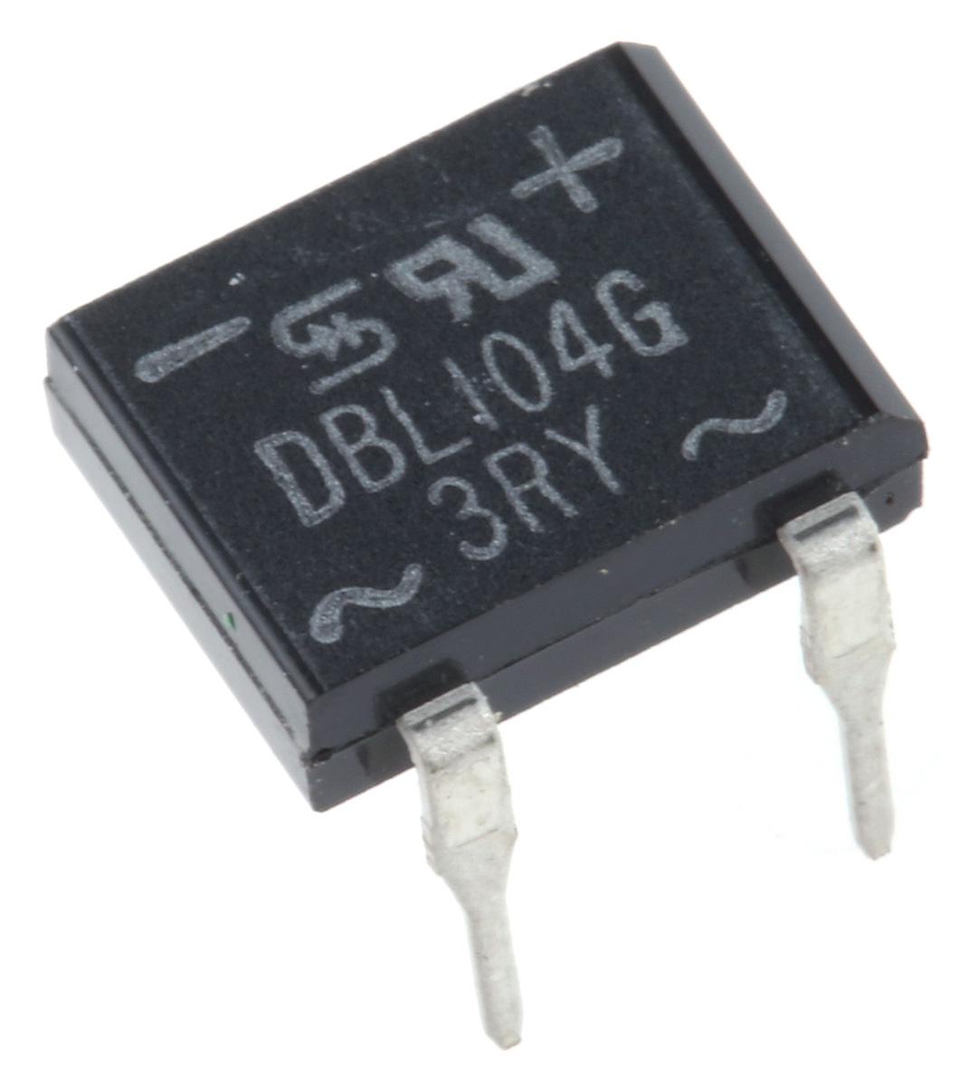 Taiwan Semiconductor Bridge Rectifier, 1A, 400V, 4-Pin