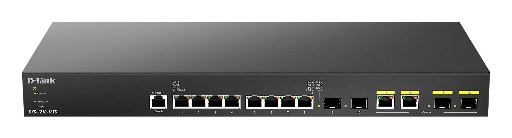 D-Link 12-Port 10G Multi-Gigabit Smart Managed Switch, Smart 12 Port Smart Switch, EU