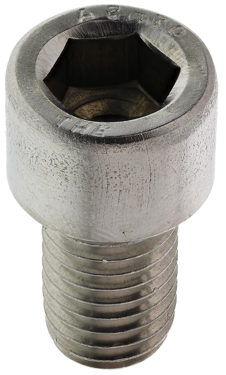 RS PRO Stainless Steel Hex Socket Cap Screw, DIN 912, M12 x 20mm