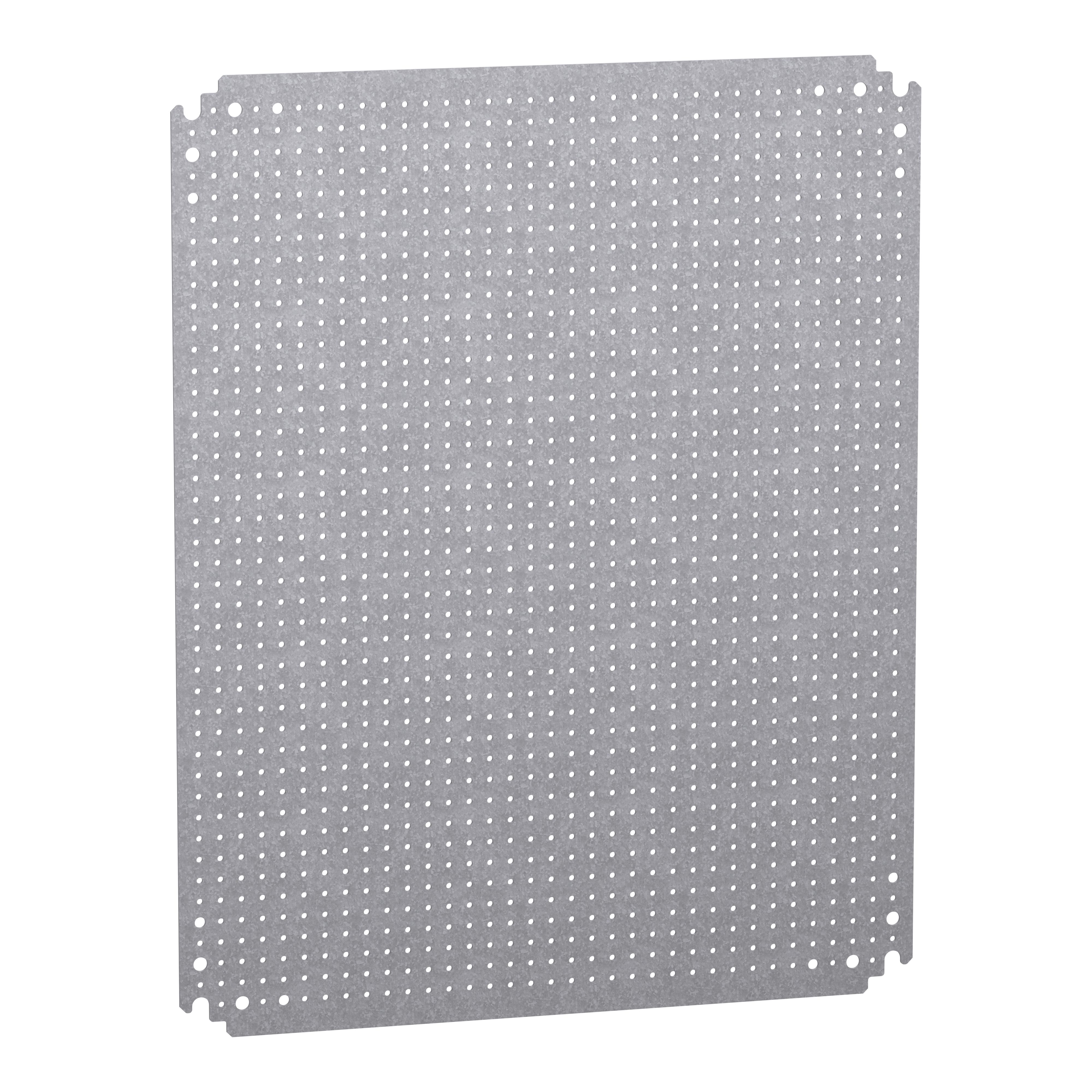 Schneider Electric NSYM Series Grey Galvanised Steel Enclosure Accessory, 500 x 450 x 125mm