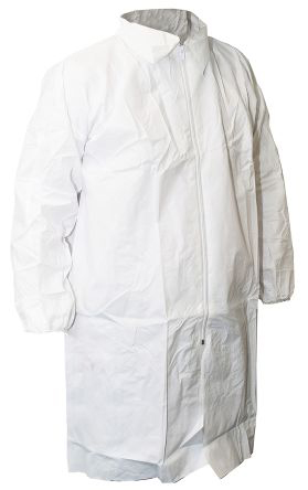 RS PRO White Unisex Visitor Coat, XL