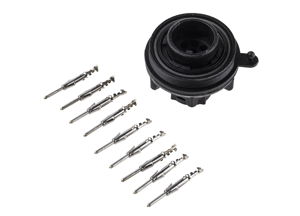 Bulgin Circular Connector, 9 Contacts, Panel, Standard Connector, Plug, Male, IP68, Standard Buccaneer Series
