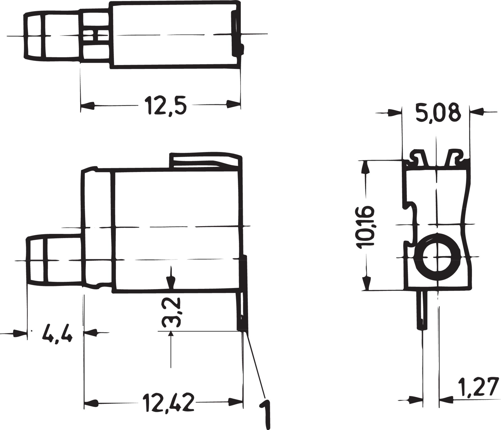 nVent SCHROFF Socket for Use with Front Panels