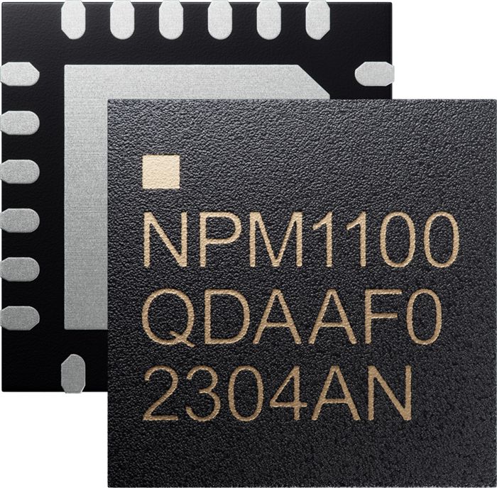 Nordic Semiconductor nPM1100-QDAA-R7, Li Ion Charger IC Lithium-ion, Lithium-Polymer, 5 V to 6.7 V Input 1.8 V Output