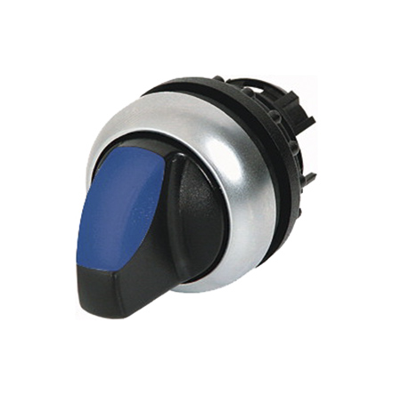 Eaton RMQ Titan Series 2 Position Selector Switch Head, 23mm Cutout, Blue Handle