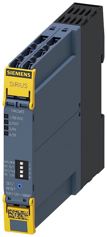 Siemens SIRIUS 3SK1 Safety Relay 24V dc, Dual-Channel 1 Safety Contacts