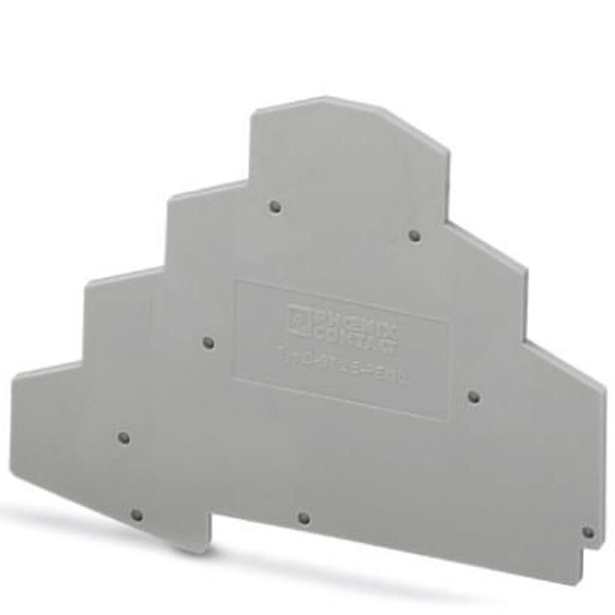 Phoenix Contact D-ST 2.5-PE/3L Series End Cover for Use with DIN Rail Terminal Blocks