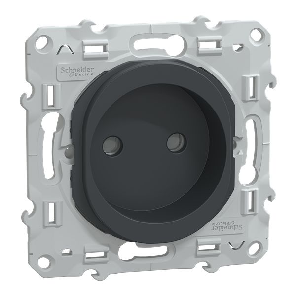 Socket White Male Socket, Flush Mount