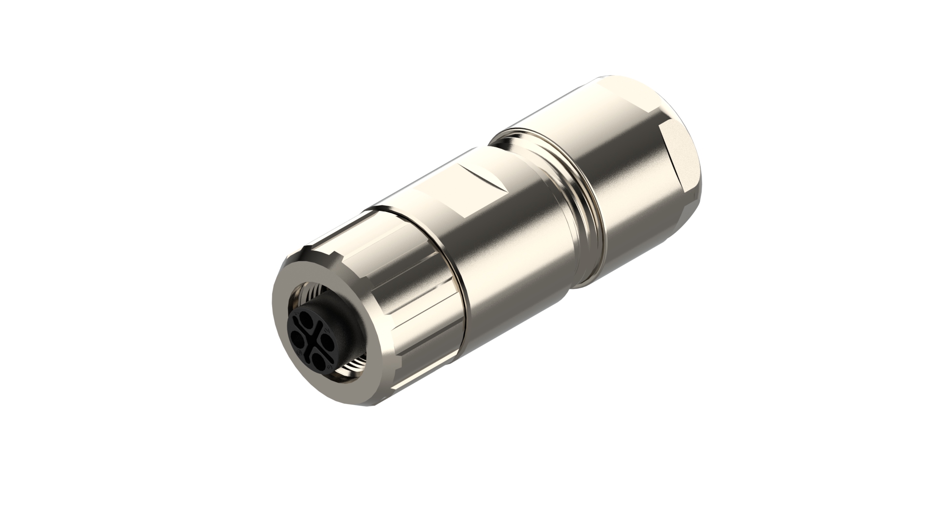 Lumberg Automation Industrial Circular Connector, 4 Contacts, Cable, M12 Connector, Socket, Female, IP65, IP67, M12
