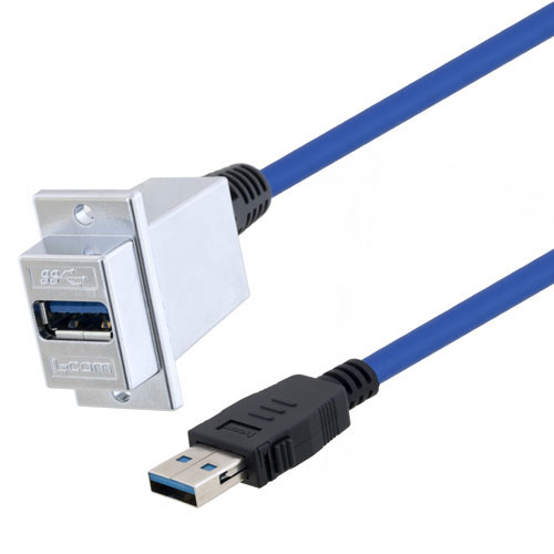 L-Com USB 3.0, Male USB to Male USB A, 1.5m