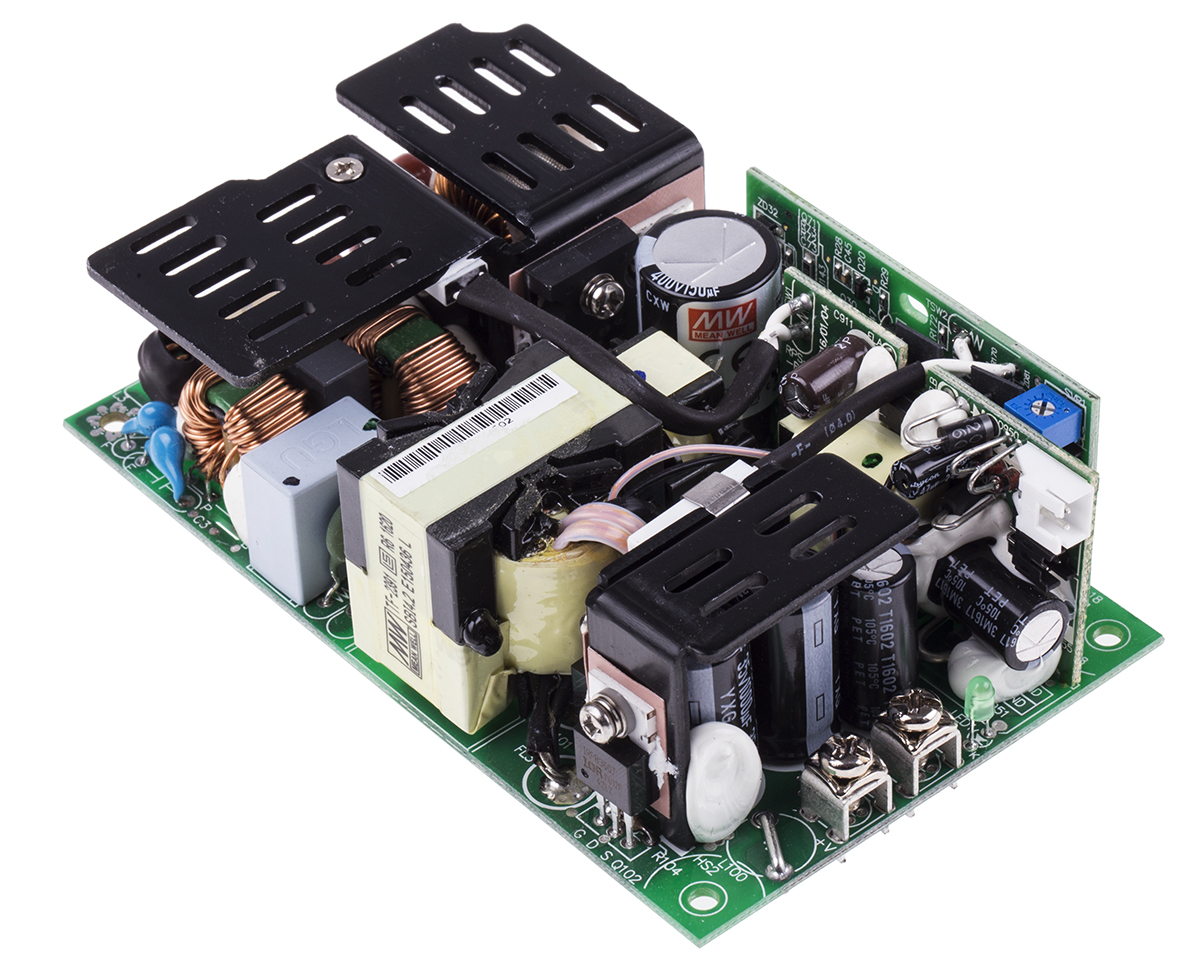 MEAN WELL Switching Power Supply, RPS-300-24, 24V dc, 8.33 A, 12.5 A, 200W, 1 Output, 127 → 370 V dc, 90