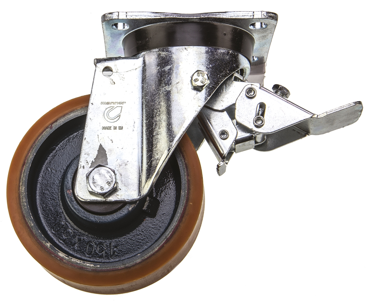 LAG Braked Swivel Castor Wheel, 700kg Capacity, 150mm Wheel