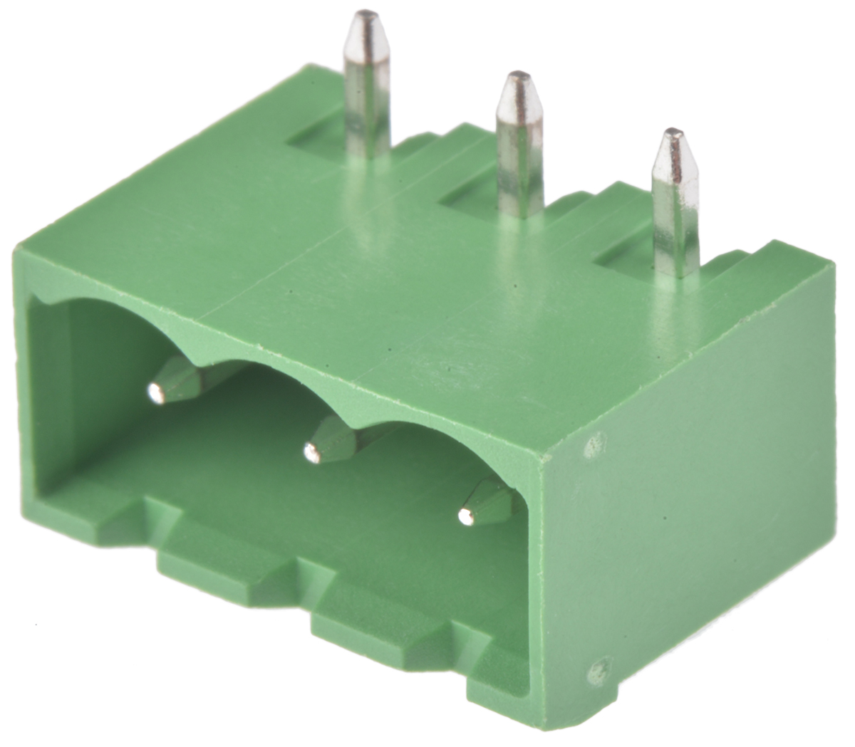 Wurth Elektronik 3137 Series Right Angle Through Hole Pluggable Terminal Block, 3 Contact(s), 5 mm Pitch, 1 Row,