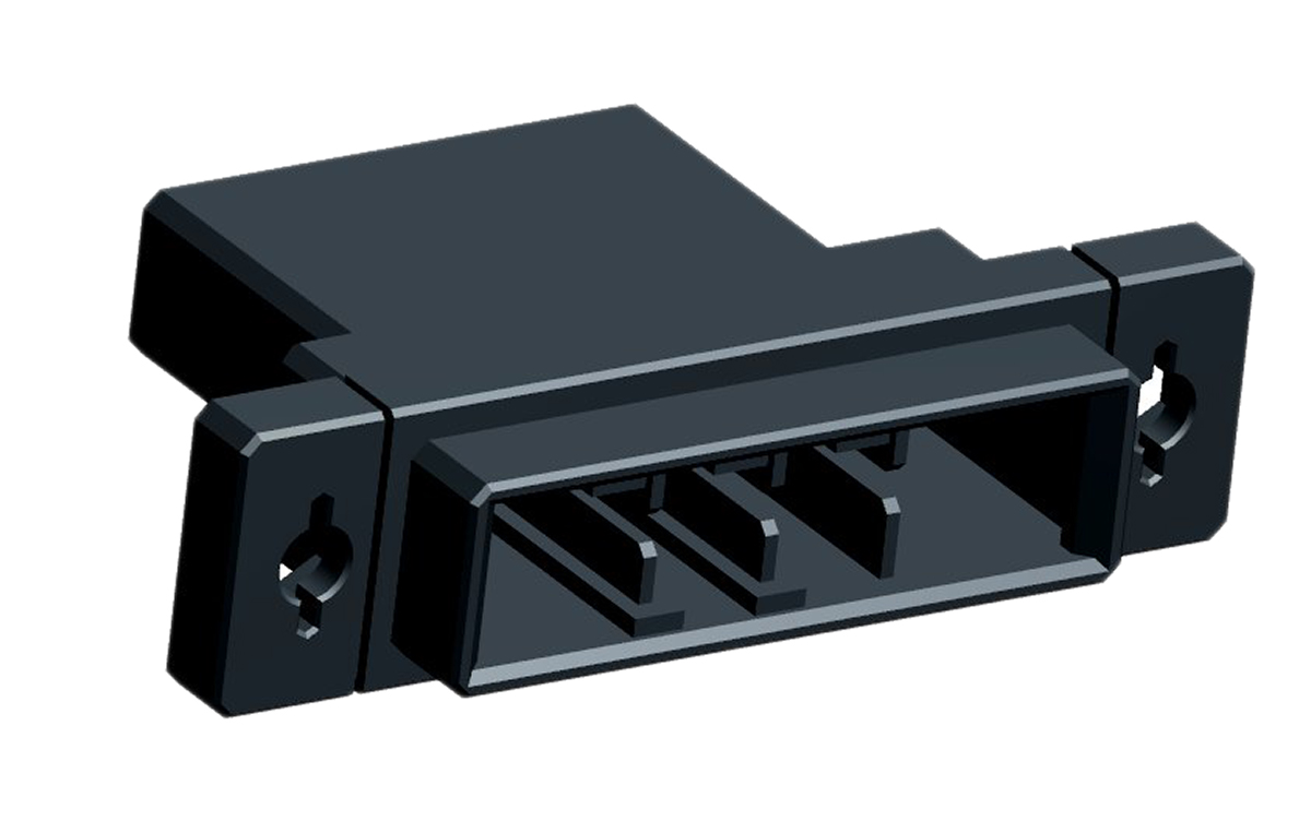 TE Connectivity, Dynamic 4000 Male Connector Housing, 6.35mm Pitch, 4 Way, 1 Row