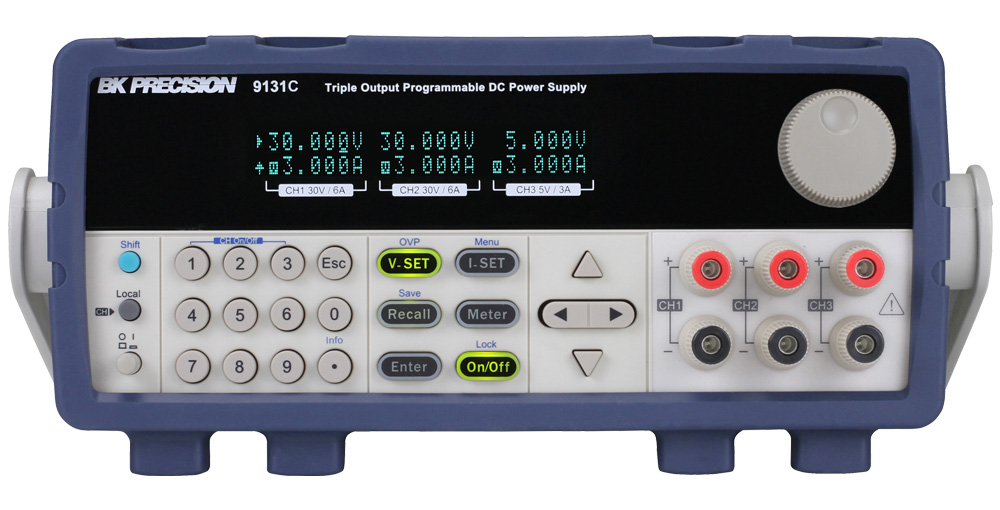 BK Precision 9131C Series Bench Power Supply, 0 → 5V, 0 → 3A, 3-Output, 375W