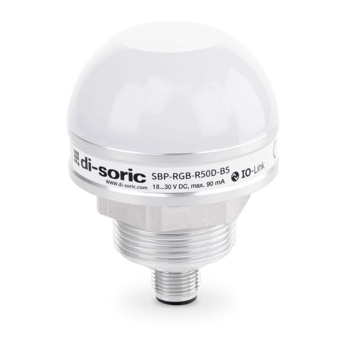 Di-Soric SBP-RGB Point Series Blue, Green, Orange, Red, White, Yellow Signal Tower, 8 Lights, 18 → 30 V,