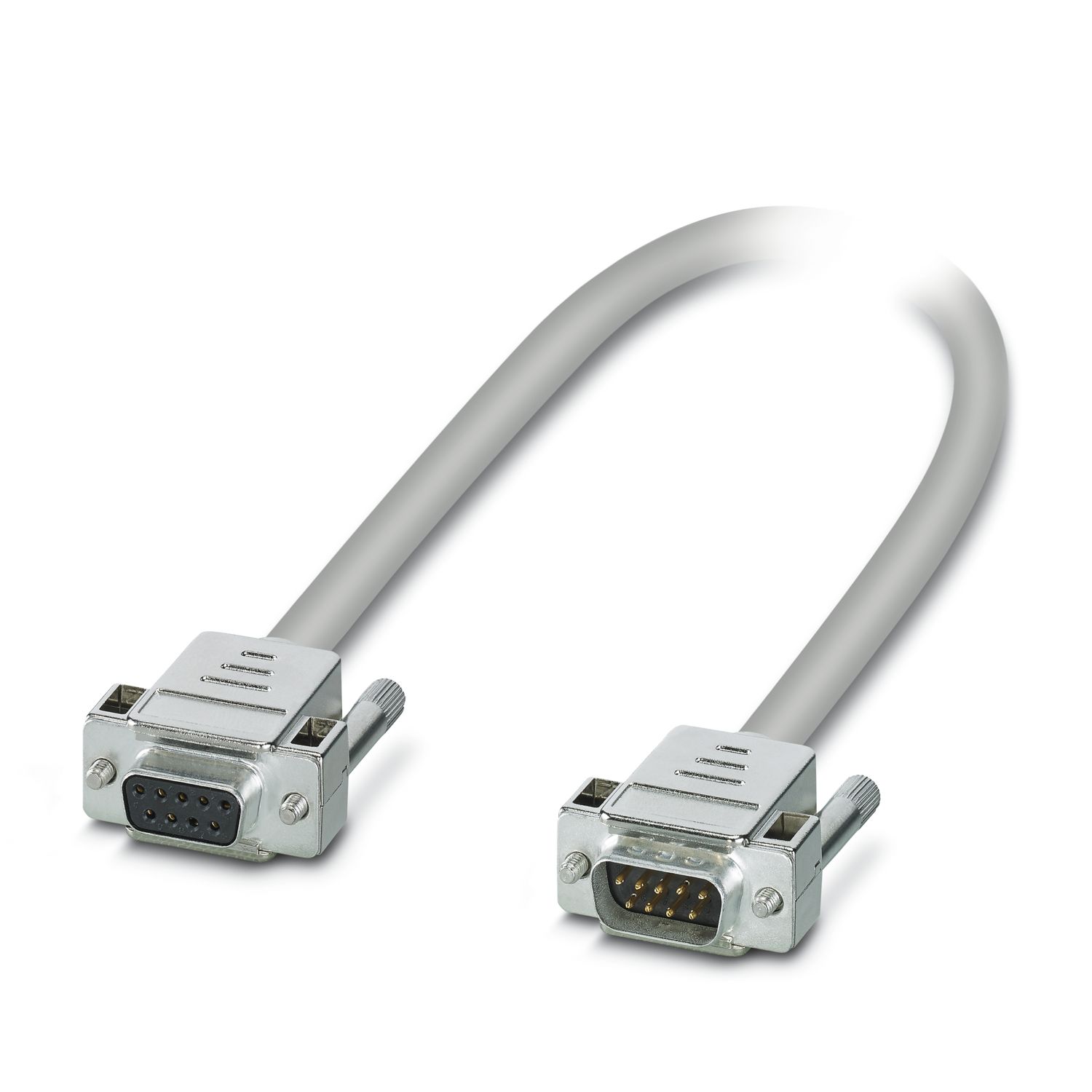 Phoenix Contact Female 9 Pin D-sub to Male 9 Pin D-sub Serial Cable, 2m