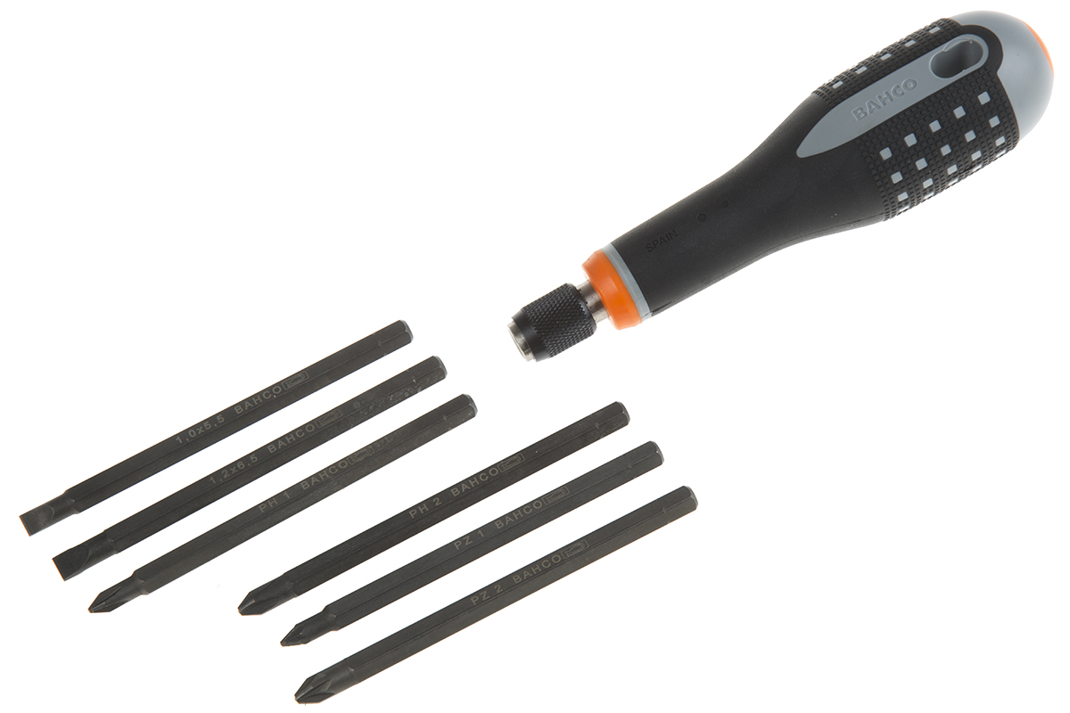Bahco Hexagon Interchangeable Screwdriver Set, 6-Piece