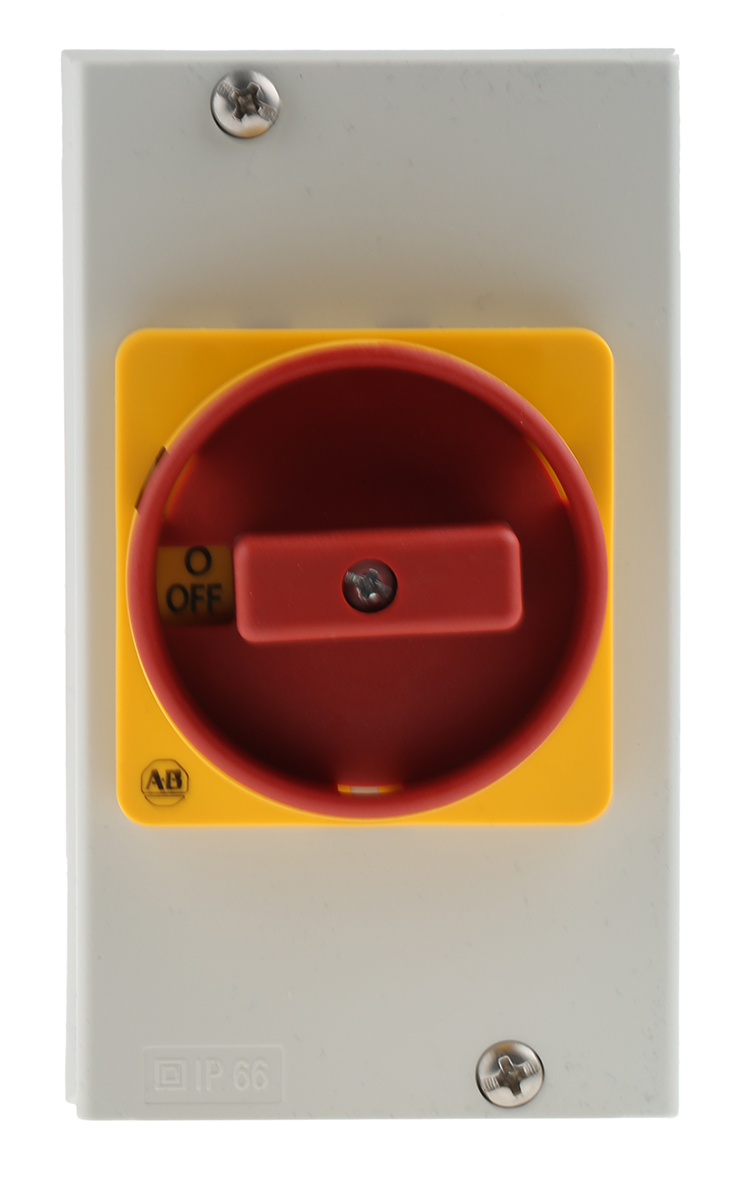 Allen Bradley 3P Pole Isolator Switch - 16A Maximum Current, 7.5kW Power Rating, IP66