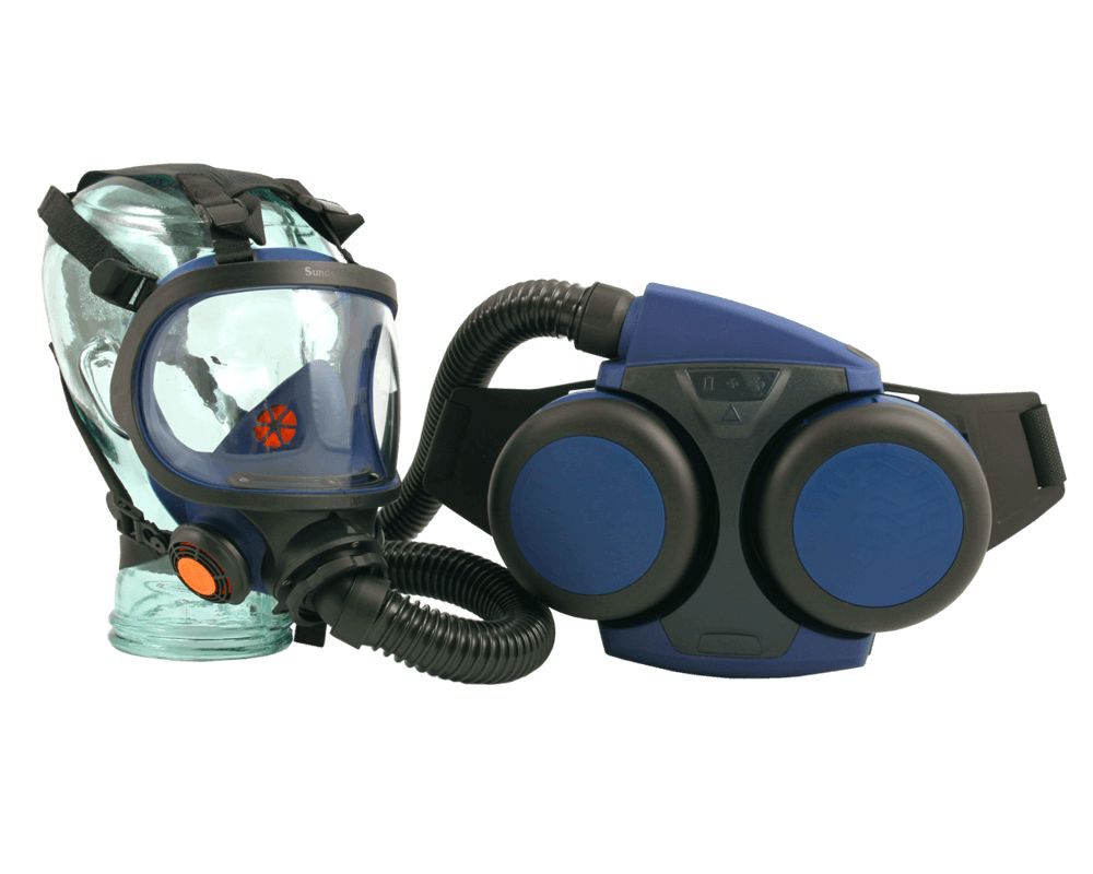 Sundstrom H06 Series Powered Powered Respirator Kit Helmet (without Lens), 2 Filters, EN12942:1998+A2:2008
