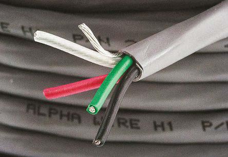 Alpha Wire Alpha Essentials Communication & Control Control Cable, 4 Cores, 0.35 mm² 22 AWG, Screened, 30 m, Grey