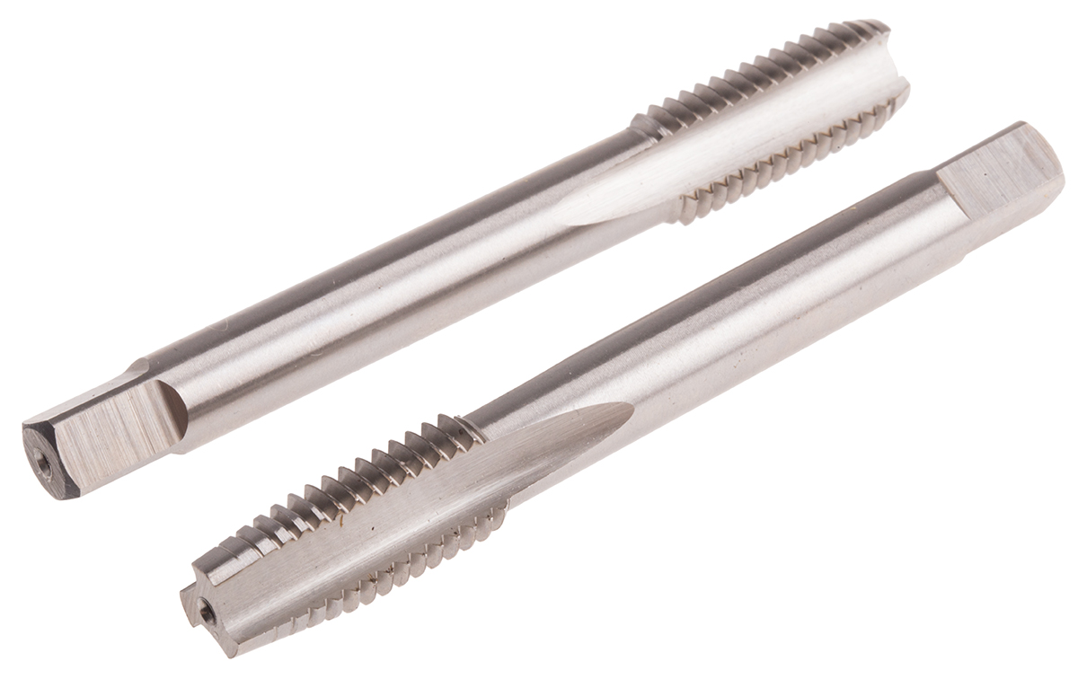 RS PRO Tap Set HSS 2-Piece 1.5mm Pitch Metric Standard Hand Tap M10 Thread