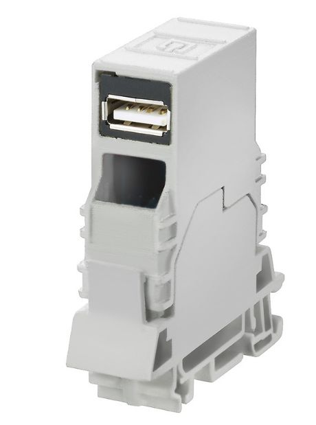 Weidmuller 2-Contact Interface Module, USB Connector, DIN Rail Mount