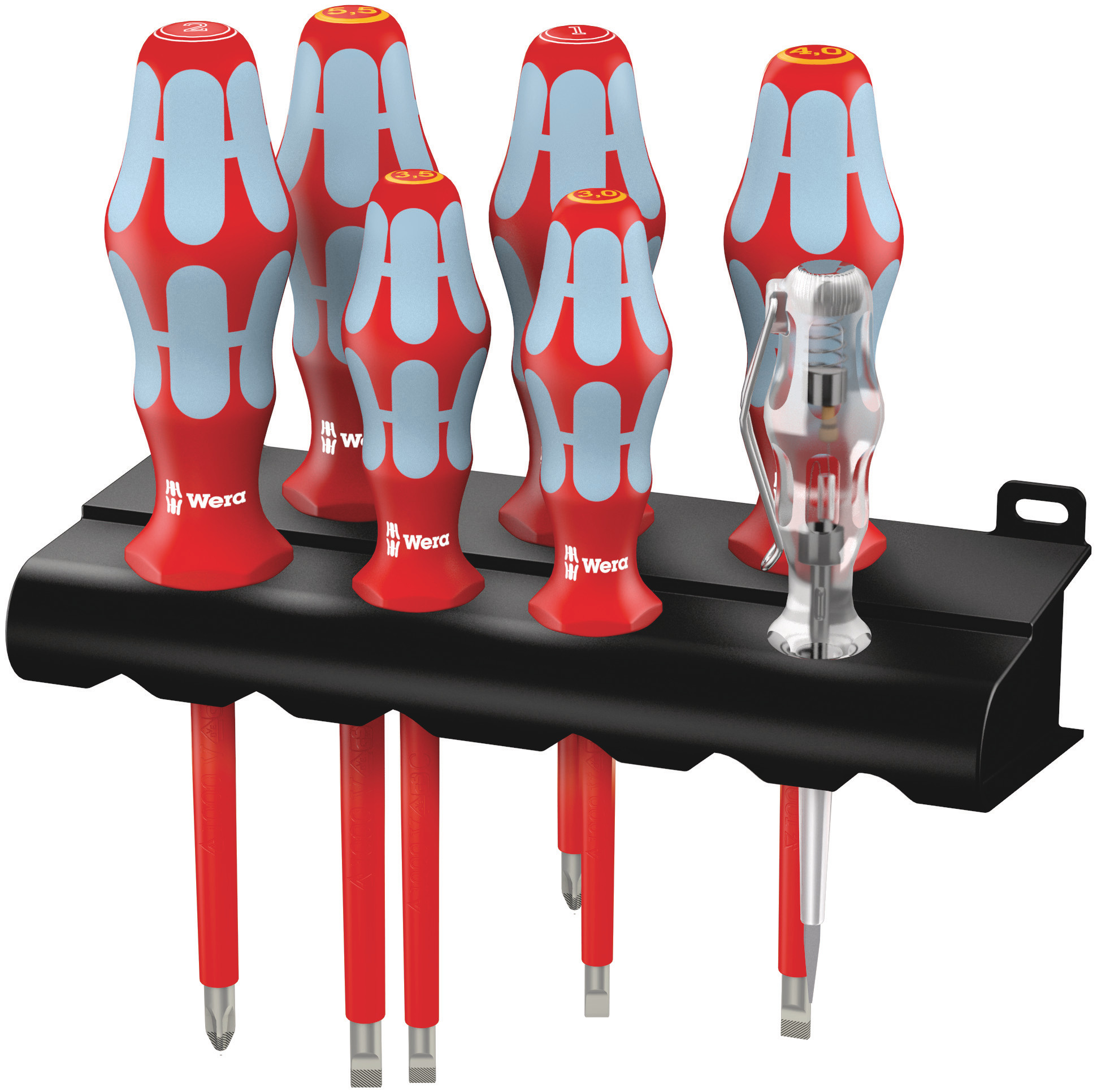 Wera Phillips; Slotted Insulated Screwdriver Set, 7-Piece