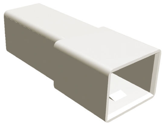 TE Connectivity, AMP FASTIN-FASTON 1 Way Nylon 66 Crimp Terminal Housing, 6.35mm Tab Size, Natural