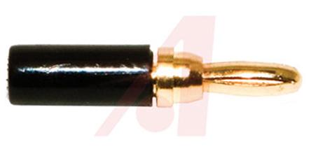 Mueller Electric Black Male Banana Plug, 5A