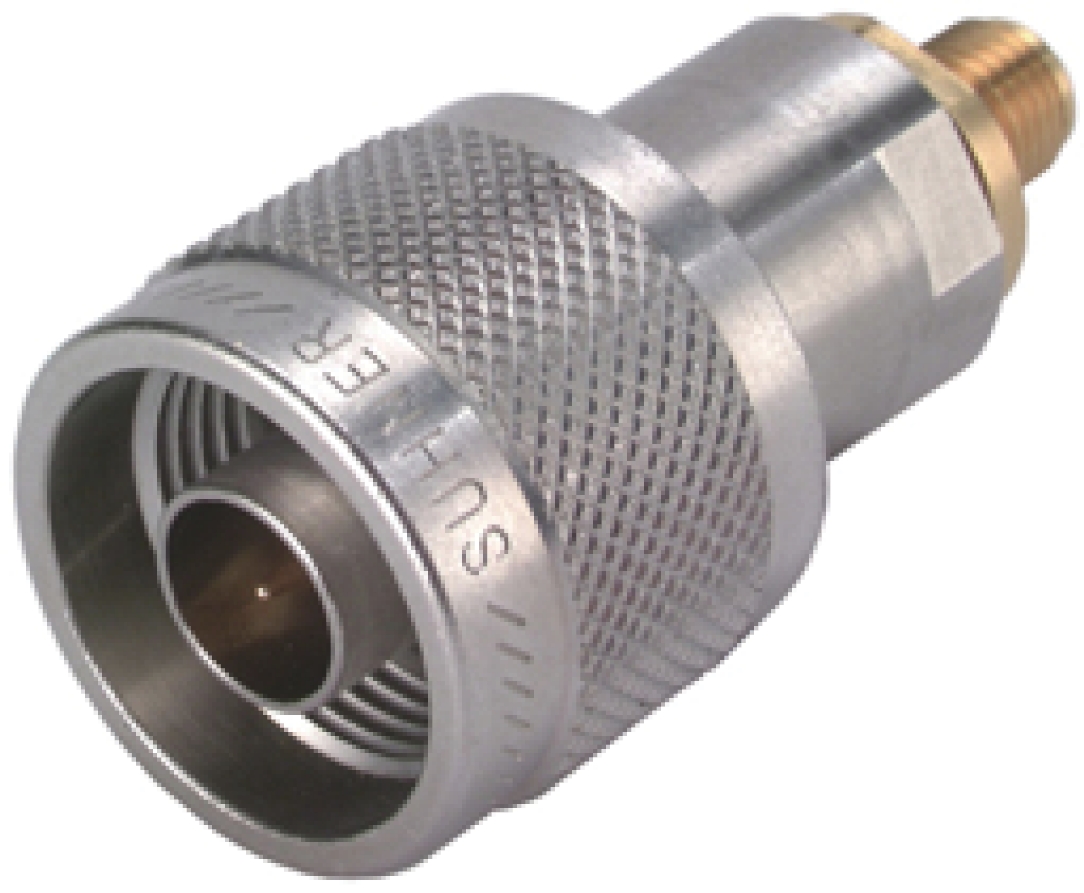 Huber+Suhner Straight 50Ω RF Adapter N Plug to SMA Socket 18GHz